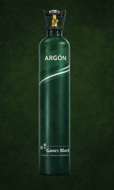 Cilindro de argón de Gases Black