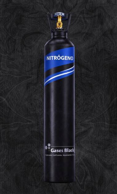 Cilindro de nitrógeno de Gases Black